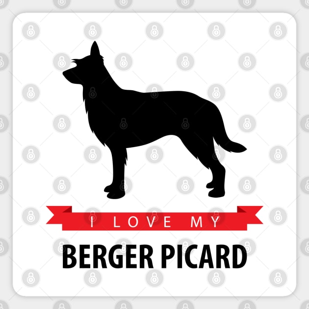 I Love My Berger Picard Magnet by millersye